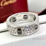 TOP Replica Iced Out Cartier Love Ring BLACK Screw